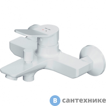 картинка Смеситель AM.PM F85A10033 X-Joy, для ванна/душа, белый