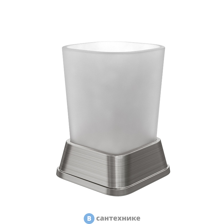 Стакан WasserKRAFT Amper K-5428NICKEL для зубных щеток