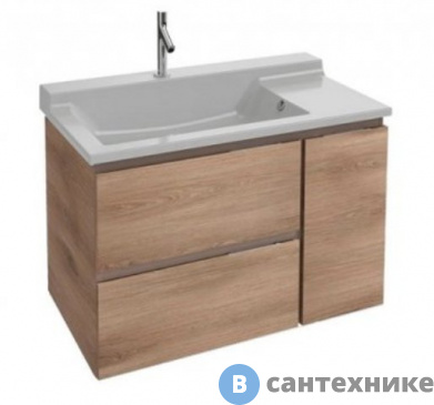 картинка Тумба под раковину Jacob Delafon SOPRANO EB1331-E10 квебекский дуб (96х53,5х63,4)