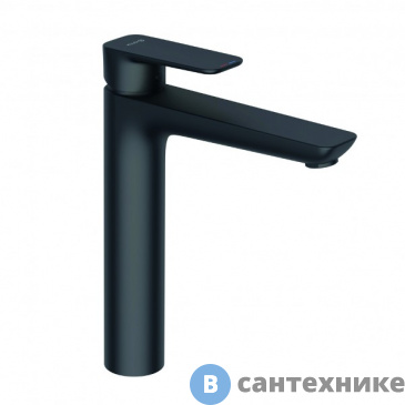 картинка Смеситель Kludi  Pure&Style 402963975 для раковины, чёрный матовый