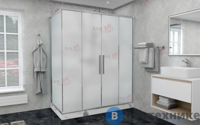 картинка Душевой уголок AvaCan FC2 170-190 + SC90 MT (FC2-170-SC90MT)
