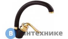 Смеситель Potato P59219-6* для кухни с высоким изливом чёрный