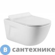 Унитаз подвесной MEER MR-2106 510х350х360мм, безободковый, сиденье ультратонкое микролифт