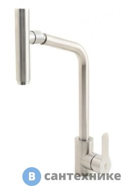 картинка Смеситель Orange Steel M99-009ni однозахватный для кухни, сталь