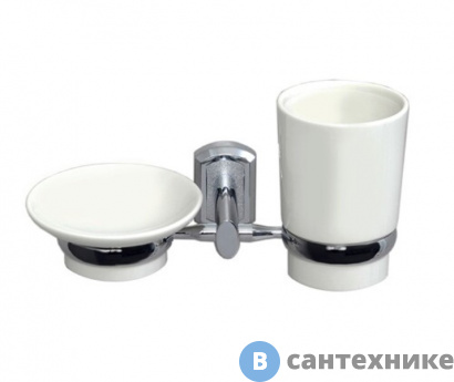 картинка Держатель стакана и мыльницы WasserKRAFT K-28126