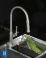 картинка Смеситель BelBagno BB-LAM38-IN для кухни с выдвижным изливом, двухрежимный, нержавеющая сталь, сатин