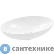 Раковина Villeroy & Boch NEW Loop & Friends 4A470001 для установки на столешницу 560 x 380 mm (овал) без донного клапана