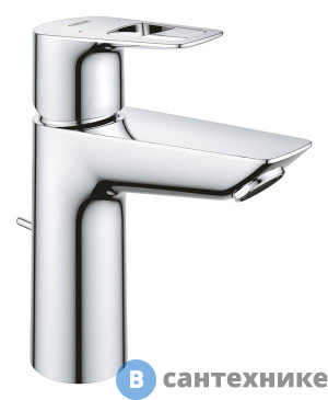 картинка Смеситель Grohe BAU LOOP 23762001 для раковины, однорычажный, EcoJoy (хром)