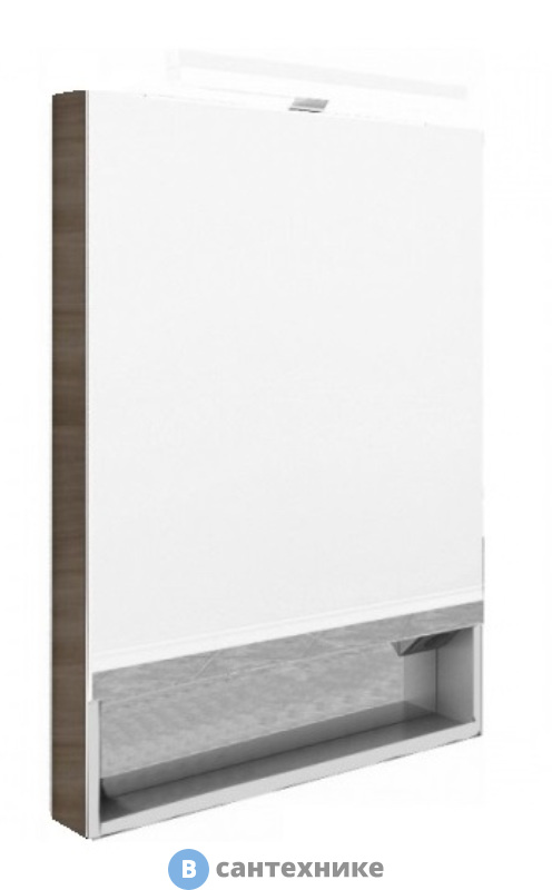 Зеркальный шкаф Roca GAP ZRU9302844 тиковое дерево (60х12,9х85)