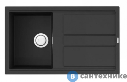 картинка Кухонная мойка OMOIKIRI Kitagawa 86-GB чёрный (4993808)