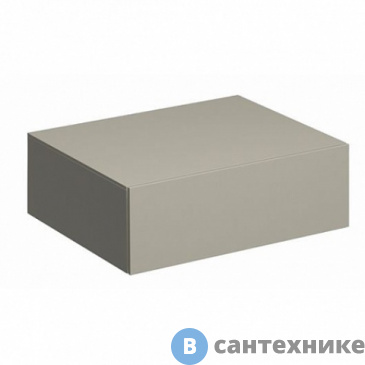 картинка Шкафчик Geberit XENO 500.507.00.1 боковой низкий с одим ящиком /58х20х46,2/ (серый матовый)