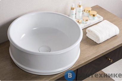 картинка Раковина BelBagno BB1383 накладная, круглая 450x450x170