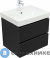 картинка Тумба под раковину Aquanet Вега 2.0 60 черный (337953)