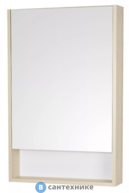 Зеркальный шкаф Акватон Сканди 55 Белый/Дуб Верона (1A252102SDB20)