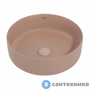 картинка Раковина ABBER Bequem AC2108MBB бежевая матовая накладная