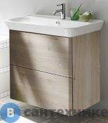 Тумба Burgbad Iveo подвесная с умывальником с 1 отв под смес. 800х492х721 мм.2 выдв ящика, сифон в компл. F2835 дуб меринос (SFEN080F2835G0161C0001*1)