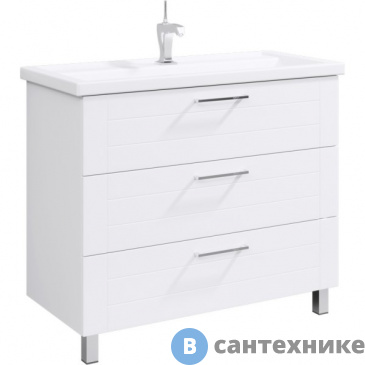картинка Тумба под раковину Aqwella MANCHESTER 101 MAN01103 (напольная, белый)