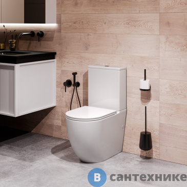 картинка Унитаз Grossman GR-4494SQ напольный, безободковый, торнадо с тонкой крышкой
