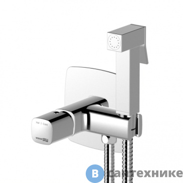 картинка Смеситель WasserKRAFT Naab 8638 встраиваемый для душа с гигиенической лейкой