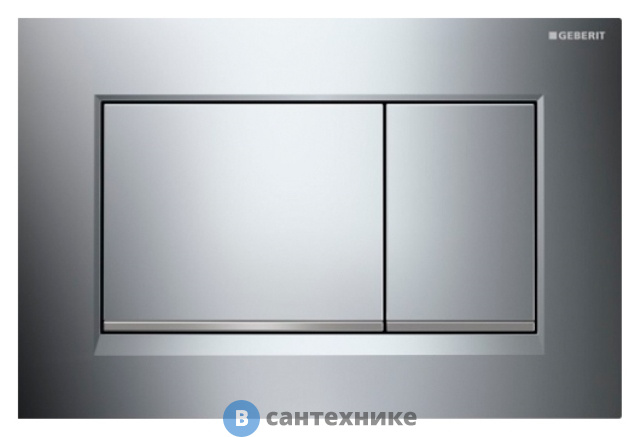 Смывная клавиша Geberit SIGMA 30 115.883.KH.1 (хром глянцевый/хром матовый)