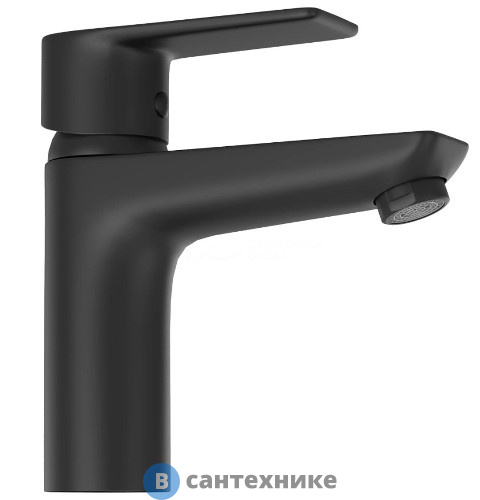 Смеситель Kludi 402923975 PURE&STYLE однорычажный на умывальник 100, без донн. клапана, чёрный мат