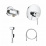 Смеситель для биде Grohe 124434 BauClassic (комплект)