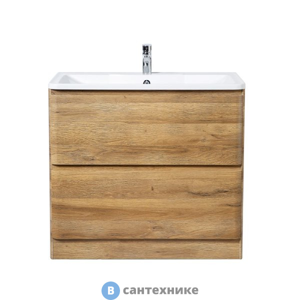 Тумба под раковину BelBagno 100 см ALBANO-1000-2C-PIA-RR напольная с двумя выкатными ящиками Rovere Rustico