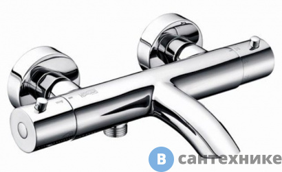 картинка Смеситель WasserKRAFT Berkel 4811 Thermo для ванны латунь, хромоникелевое покрытие