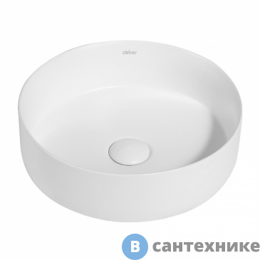 картинка Раковина ABBER Bequem AC2108MW белая матовая накладная