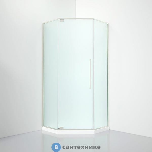 Душевое ограждение Black&White S815 CF (1000х1000х1950), без поддона