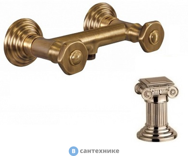 Смеситель Cezares APHRODITE-DS-02-O для душа, бронза, ручки Куб