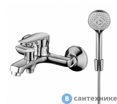 картинка Смеситель Orange Loop M26-100cr однозахватный для ванны с душевыми аксесуарами