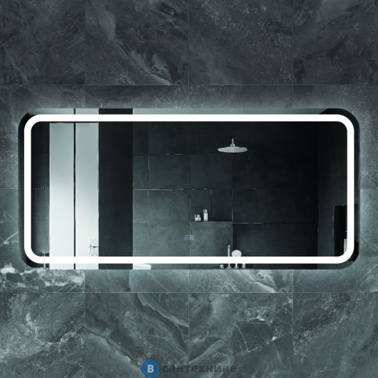 Зеркало Cezares со встроенной подсветкой, сенсорным выключателем и подогревом CZR-SPC-STYLUS-1400-700-TCH-WARM, 12V, 220-240V, 1400x700x30