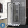 картинка Душевая кабина IDO SHOWERAMA 10-5 100х100 COMFORT пятиугольная, алюминиевый профиль и прозрачное стекло