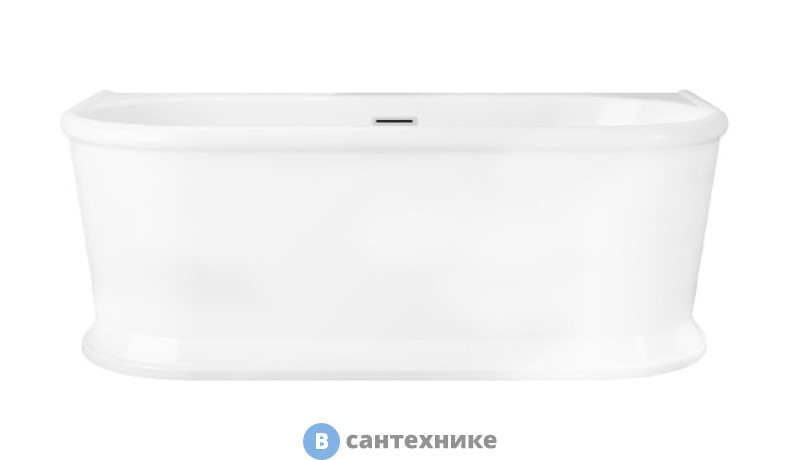 Акриловая ванна BelBagno BB408-1700-800 пристенная, овальная