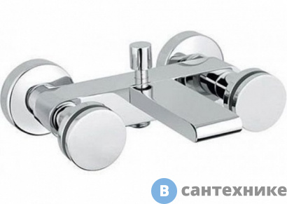 картинка Смеситель Cezares FLAT-V-01 для ванны с ручным душем, хром