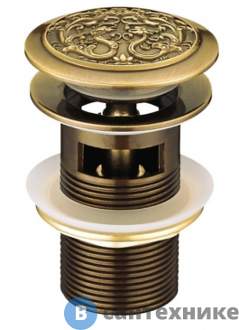 картинка Донный клапан Lemark JASMIN LM6680B клик-клак, бронза