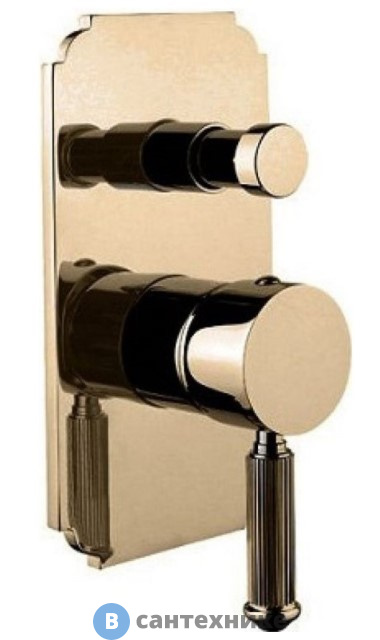 Смеситель Cezares OLIMP-VDIM-02-L встраиваемый однорычажный для душа с переключателем, бронза