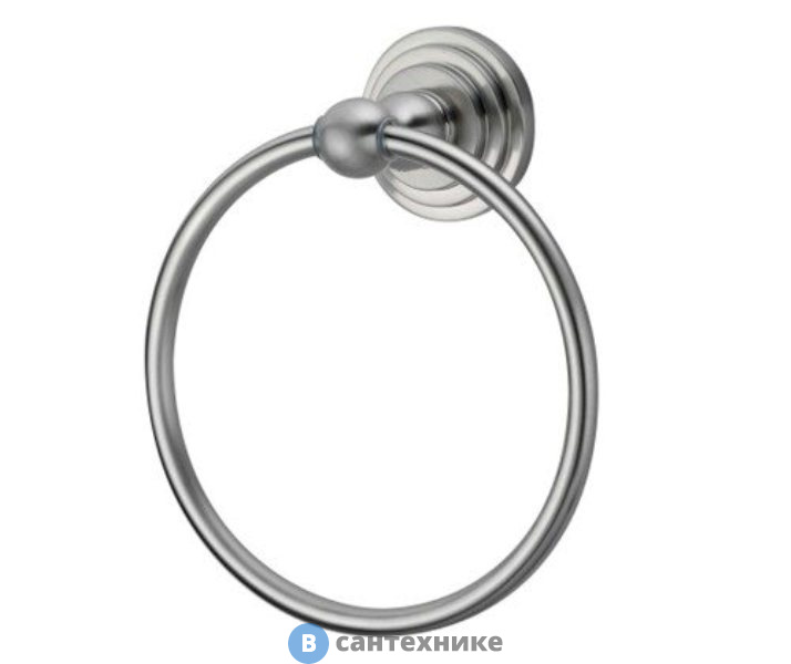 Держатель полотенец WasserKRAFT Ammer K-7060 кольцо металл, покрытие "матовый хром"