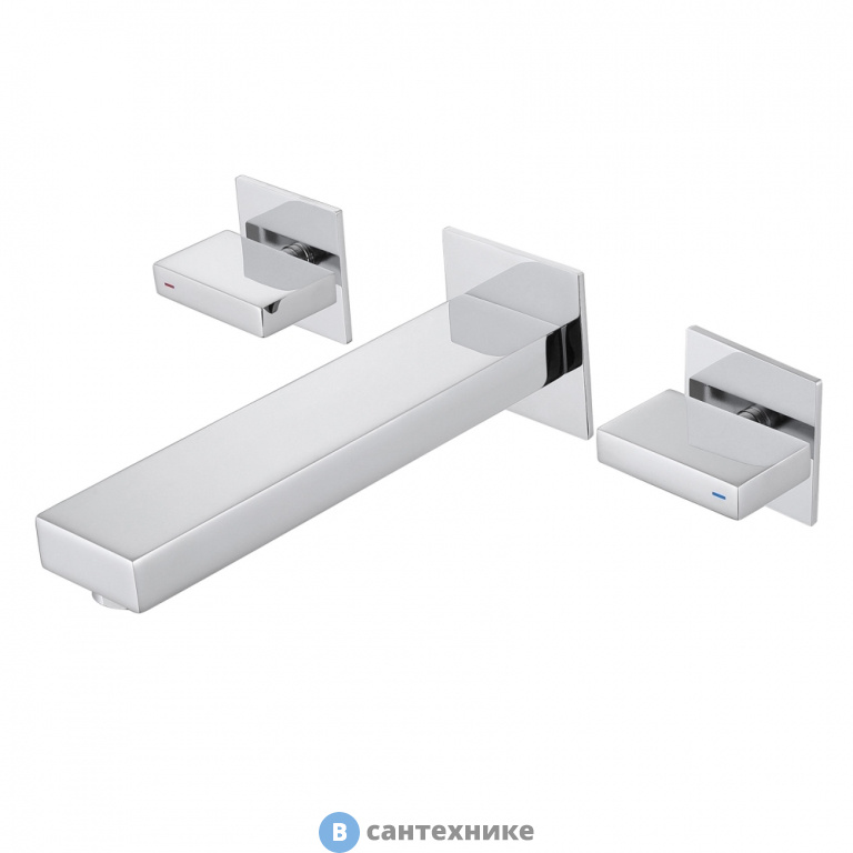 Смеситель ABBER Daheim AF82122 для раковины скрытого монтажа, хром