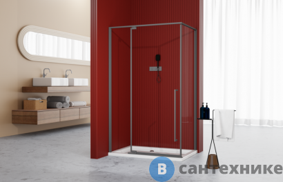 картинка Душевое ограждение ESBANO ESA-119PS-GM оружейная сталь