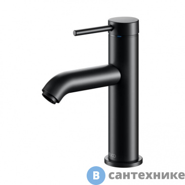 картинка Смеситель Keuco IXMO SOFT для умывальника, без гарнитуры, чёрный матовый (59502372100)