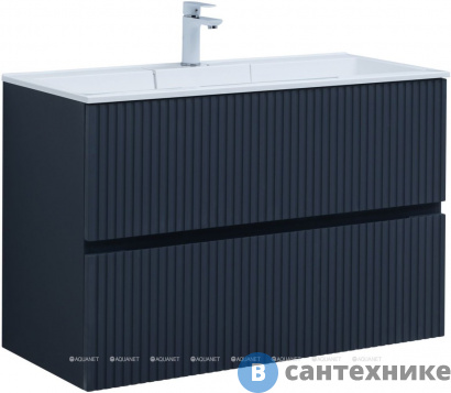 картинка Тумба под раковину Aquanet Джейн 100 маренго (313304)