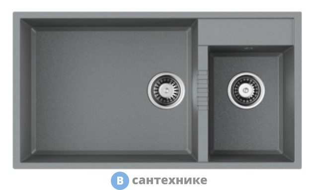 Кухонная мойка OMOIKIRI Tedori 85-2-U-GR grey (4993542)
