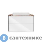 Тумба под раковину KERAMA MARAZZI PLAZA Modern подвесная 80 белый 2 ящика (PLB.M.80.2\WHT)