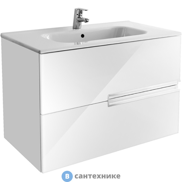 Тумба под раковину Roca VICTORIA NORD ZRU9302731 Ice Edition белый (78,6х55х45)