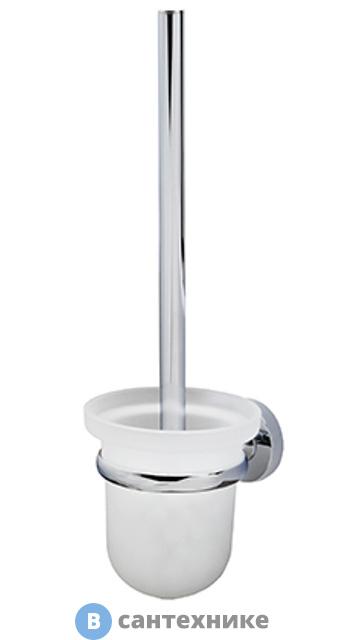 Щетка для унитаза WasserKRAFT Rhein K-6227 металл, хромоникелевое покрытие, матовое стекло