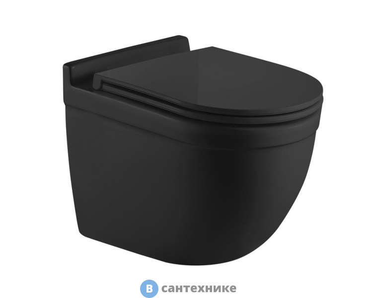 Унитаз с инсталляцией WELTWASSER и кнопкой смыва (MARBERG 507 + HEIMBACH 043 MT-BL + MAR 507 RD-CR)