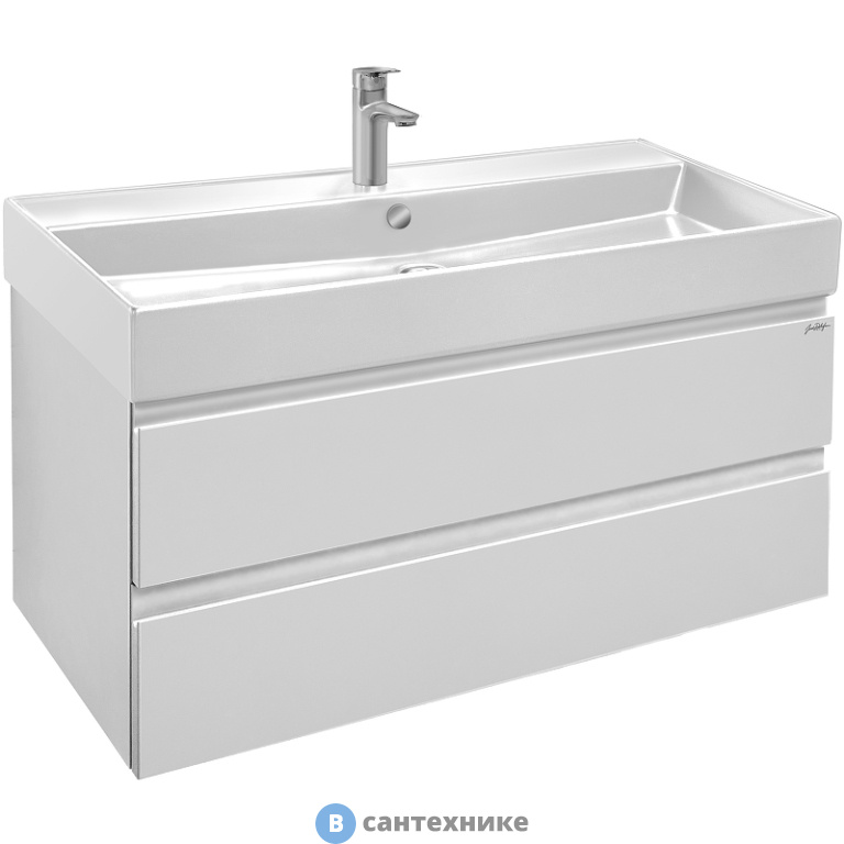 Тумба под раковину Jacob Delafon MADELEINE EB1318-J5 100 см, блестящий белый