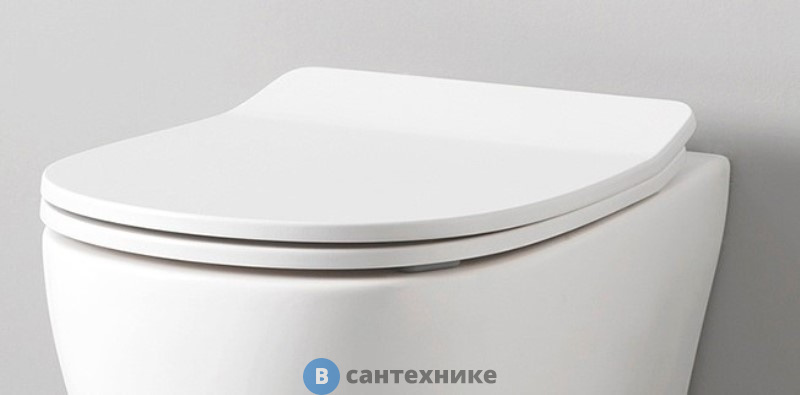 Сиденье ArtCeram TEN Slim для унитаза белое (микролифт) (TEA005)